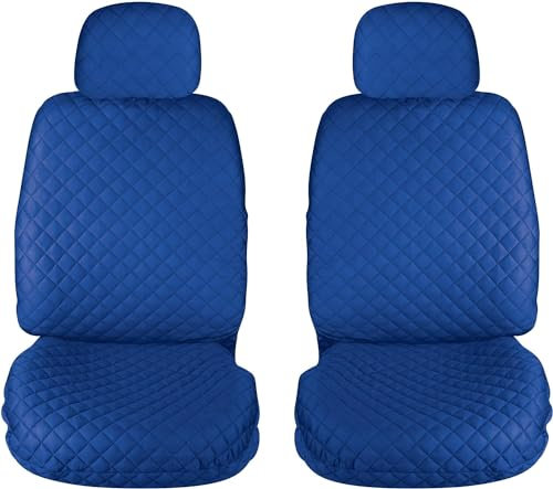 Susy Shop Coprisedili Auto Universali, Anteriori e Posteriori, Compatibilità Universale Montaggio Semplice (Coppia Anteriore, Blu Royal)