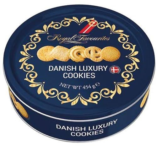 Royal Favourites Danish Luxury Cookies Biscotti Danesi in Latta 454g