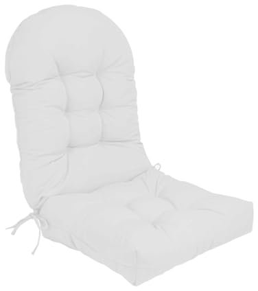 AJIEYMXS Stuhlkissen mit Rückenteil Sitz, Gartenstuhlauflagen Hochlehner,Rückenkissen mit Bänder,Polsterauflage Auflage für Stühle/Bänke in Haus und Garten Sitzkisse,2