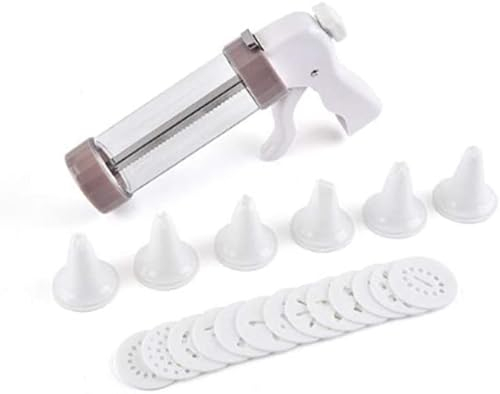 BZVCRTYKL Cookie Press Gun Biscuit Maker Manual Cookie Gun Decorating Squeezer Cream Decorator DIY Decorating Gun for Making Macaron Cake Cream Kitchen Baking Tool/921