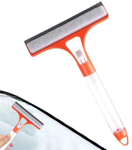 Tergipavimento Per Finestre - Pulitore Per Vetri Wipper Per Lavavetri | Lavavetri Per Bagno Con Getto D'acqua Per La Pulizia Dei Vetri - Tergicristalli Per Specchi Efficace Detergente Per Vetri Multiu