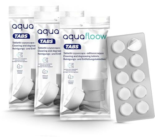 Aquafloow Set da 3 Compresse Decalcificanti per Macchine da Caffè, Macchine Espresso Automatiche e Bollitori Elettrici | Compatibile con Tutte le Marche