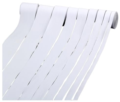 BrightGlow Baumwolle Nahtband 100% Baumwolle Gurtband 10 m Baumwollgewebe aus Leinwandbindung Tape Ribbon Baumwollband Dekoband für DIY Handwerk Nähen Kleidungszubehör Weiß 15MM