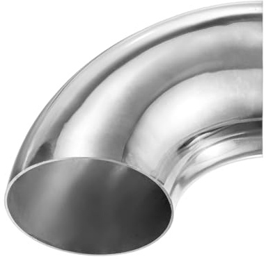 M METERXITY OD 3 Pouce 90 Degré Mandrin Coudé Coudé Épaisseur 1.5 mm | Échappement Coudé Tuyau, 304 Acier Inoxydable, pour Car Modified Exhaust System Stair Handrail Bend, Hauteur 110 mm