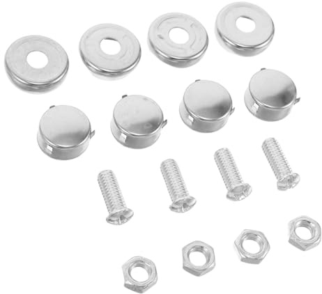 PRETYZOOM 2confezioni Viti e in Acciaio Inossidabile Per Targhe Auto Elementi Fissaggio Per Targhe Hardware Montaggio Per