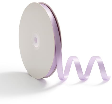 AOKSUNOVA Geschenkband Satinband Hochzeit Dekoband Schleifenband Lila | Edles Satin Geschenkband für Hochzeit, Geschenkverpackung und Dekoration,Glänzendes Schleifenband mit Weicher Stoffstruktur