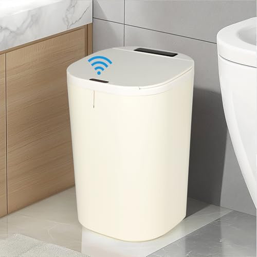 SternSinn Sensor Mülleimer Küche 20L mit Deckel, Mülleimer mit Bewegungssensor & Touch-Bedienfeld, Kein Lärm, Blaulicht-Desinfektion, Wasserdichter (Wiederaufladbar)