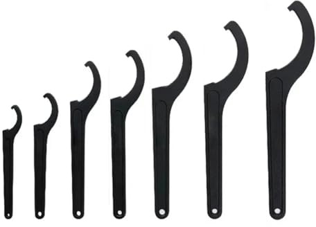 TOBEOME 22-72mm Schraubenschlüssel Werkzeug-Einsteller Motorrad Fahrrad Stoßdämpfer Schraubenschlüssel Vorspannungshaken C-Schraubenschlüssel Werkzeugsatz Handwerkzeug