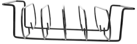 LOORGVEL Rippchenhalter aus Eisen Halter für Rippchen Lammkotelett-Grill Geeignet zum Räuchern und Grillen