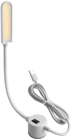 Nucelit Bärbar USB LED sylampa med montering justerbar svanhals arbet ersättning för hem sovsal USB LED-lampa