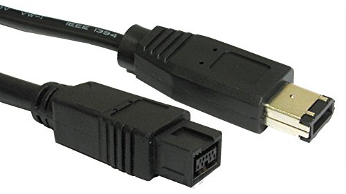 Verbindungskabel FireWire IEEE-1394b 800 / 400, 9-Pin / 6-Pin, 2 m, Schwarz