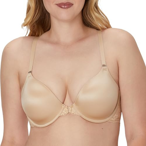 Maidenform Damen T-Shirt BH, Pure Genius T.back Einfarbig, Gr. 85D (Herstellergröße: 38D), Beige
