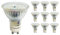 SEBSON GU10 LED Lampe 5W dimmbar warmweiß, Ra95 flimmerfrei ersetzt 30-35W Halogen, 3000K, 230V LED Leuchtmittel, Deckenlampe ø50 x 57mm - 10er Set