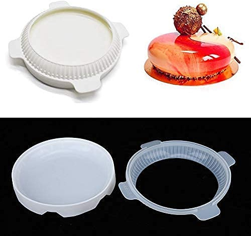 Molde de silicona redondo antiadherente para horno, molde para pastel de chocolate, apto para microondas y congelador