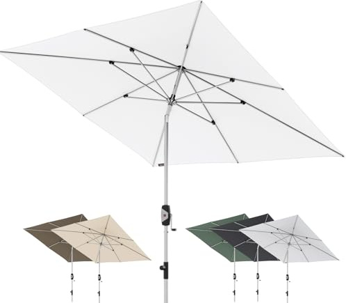 Knirps Automatic Sonnenschirm 240x240cm I innovativer UV-Schutz mit automatischem Öffnen & Schließen I stabiler Gartenschirm I Terrassenschirm kompakt I große Schirmfläche