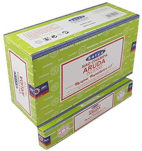 SATYA Incienso ARUDA 15 GR. X 12 Cajas = 180 GR.