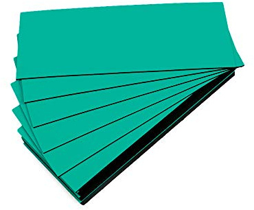 Magnet-Etiketten, Farbe Türkis, Länge 5 cm, Breite 4 cm, 25 Stück