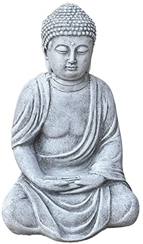 stoneandstyle Steinfigur sitzender Shiva frostfest Steinguss massiv