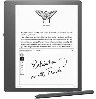 Zertifiziert und generalüberholt Kindle Scribe, der erste Kindle mit Schreibfunktion, mit 10,2-Zoll-Paperwhite-Display mit 300 ppi, mit Premium-Eingabestift | 16 GB