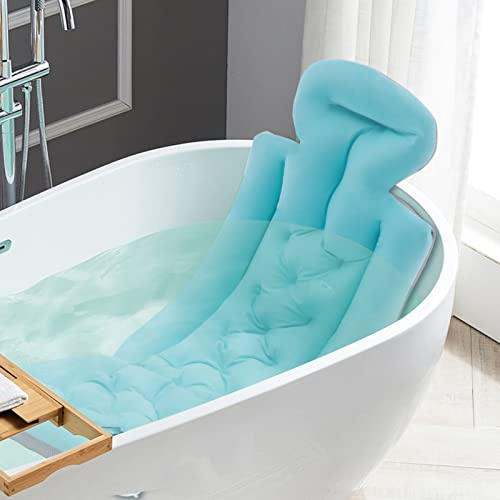 Coussin de baignoire, tapis de bain avec coussin, coussin de bain avec 10 ventouses pour baignoire intérieure et salle de bain