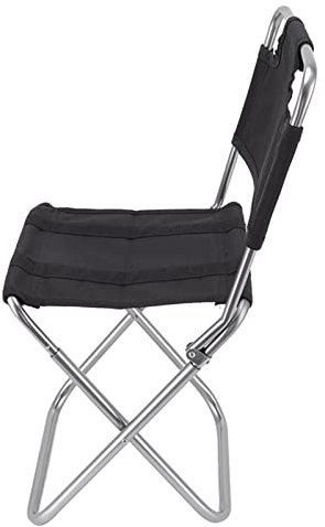 HOHXFYP Klappbarer Campingstuhl,Tragbarer Aluminiumlegierungs Oxford Stoff mit Kleiner R¨¹ckenlehne,Angelstuhl,90 Kg Super Belastbare Klappst¨¹hle f¨¹r Outdoor Grill Rucksackreisen