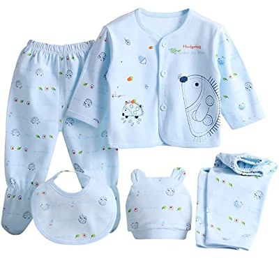Baby Boy Clothes 0-3 Months 5pcs Baby Girl Outfits Gifts for Newborn