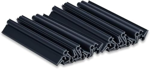 WDB - Befestigungsclips Klemmschienen für Sichtschutzstreifen - Sichtschutz/Windschutz für Garten und Zaun – Doppelstabmattenzaun - für Premium Line, Standard Line - 20 Stück - Anthrazit - RAL 7016