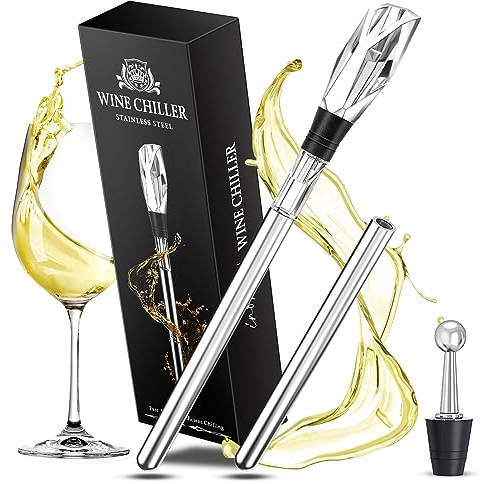 INOMO Geschenke für Männer Weihnachten, Adventskalender Füllung Männer, Weinkühlstab mit Ausgießer, Geschenk Papa Weihnachten, Weinkühler Geburtstagsgeschenk für Frauen