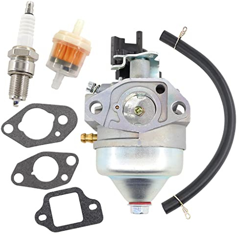 HURI Carburateur avec joint, filtre à essence, bougie d'allumage pour Honda GCV160 GCV190 GCV190LA HRR216 HRX217 HRX217K HRX217HYA moteurs de tondeuse à gazon 16100‑Z0Y‑M42