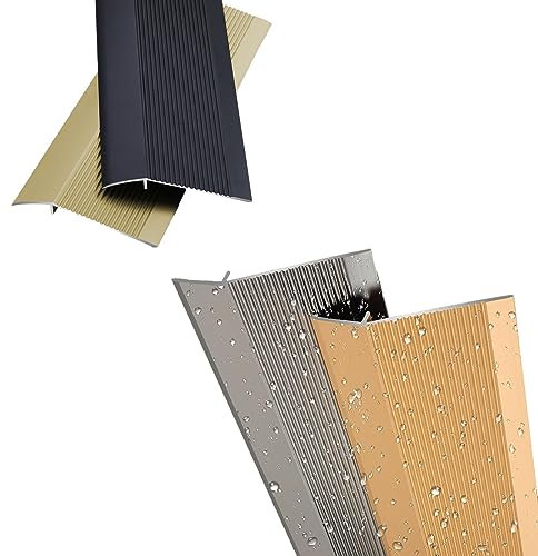 Tapajuntas Suelo/Perfil De Transición Franja De Transición De Piso Irregular De Entrada Puerta Flauta Reductora Ribete De Suelo, Para Puerta De Entrada Portales ( Color : Gray , Size : 91.5cm/36in )