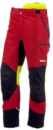KOX Schnittschutzhose Duro 3.0 Rot/Gelb Größe 50