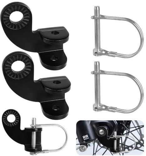 2 Pcs Bike Trailer Hitch,Bicycle Trailer Coupler Connector Cargo Trailer Adapter Replacement Connector Included, Suitable for Kids Burley Bee Bike, Pets Trailers (12 MM)