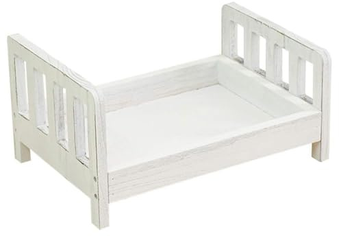 Newborn Photography Props, Wooden Bed Background, Baby Photo Background, DIY Small Removable Wooden Bed, Studio Crib Shooting Props Accessories for New Born
