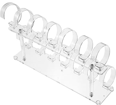 Yardenfun Uhrenständer Aus Acryl Abnehmbarer Uhrenhalter Uhr Display Stand Für Theke Und Vitrine Robust Und Einfach Zu Reinigen