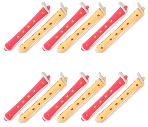 minkissy 24Pcs Jumbo Perm Rods Hair Curlers Set with Rubber Bands Large Rollers for Long Hair Foam Curling Set Styling Tools for Home and Salon