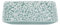 Gisela Graham Ceramic Trinket Dish, Green Floral Pattern, Small