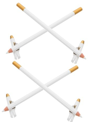 VALICLUD 4 Stück Weißes Wasserfestes Augenbrauen Und Bartstyling Mit Integriertem Anspitzer Präzise Spitzen Für Männer Make up Tool Für Outdoor Und Sport