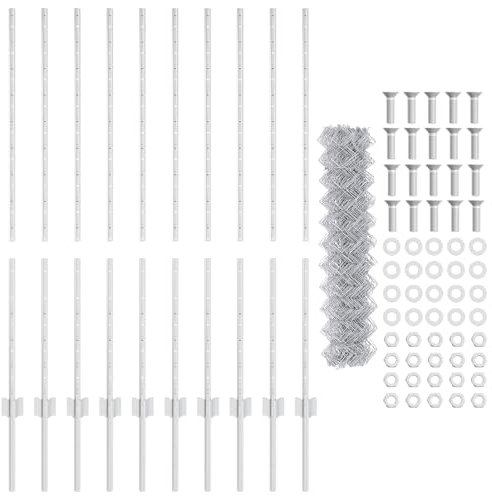 vidaXL Clôture en treillis métallique avec 20 piquets U Argent 1.2x10 m Acier