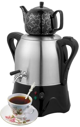 Bouilloire Turque En Acier Inoxydable, Bouilloire Électrique 3 L + 1 L, Mini Théière En Céramique, Avec Fonction De Maintien Au Chaud, Chauffage Automatique, Pour Café, Thé, Céréales, Lait En Poudre