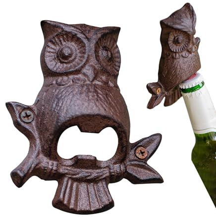 Apri Di Birra In Ghisa - Supporto A Tema Nautico, Arredamento Del Negozio Antico | Scultura A Parete A Forma Di Animale Durevole, Display Rustico Artigianale Per La Casa, Uscita Di Accento Per Accento