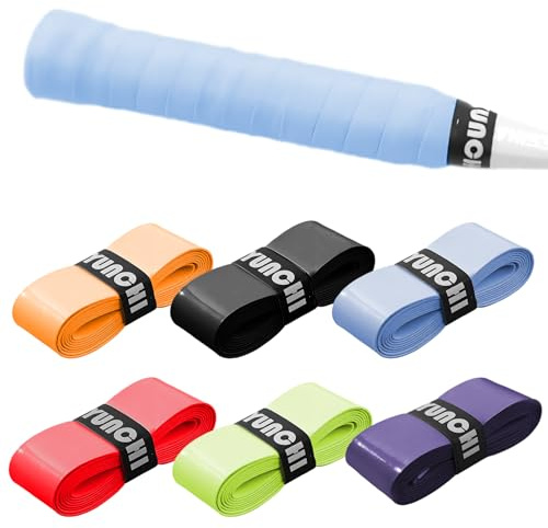 VTYTZZ 6 Stück Griffband Tennisschläger,Griffband Badmintonschläger,Badminton Griffband,Tennisschläger Griffband,Rutschfestes Griffband Badmintonschläger,Für Menschen Mit Schwitzigen Händen