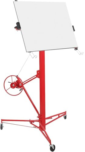 Plattenheber, Plattenheber Trockenbau Max 68 KG 49 -116 Verstellbarer Teleskoparm Rigipsplatten Heber, Höhe 75-191Plattenheber Trockenbau 360°Schwenkbare Räder Feststellbare,Perfekt Trockenbaulift