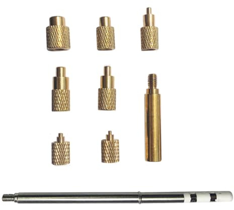 Juego de tuercas moleteadas de latón multiusos M Dos a M Ocho, herramienta de inserción para impresión y compatibilidad con soldador, tuerca moleteada de latón