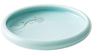 GENHAOSAN Assiettes Assiette creuse en céramique de style chinois, assiette créative en céramique for hôtel, restaurant, assiette personnalisée, vaisselle Vaisselle De Dîner(7.8inch)