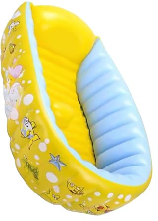 FRCOLOR Vasca da Bagnetto Gonfiabile per Ragazzo Ragazza e Piscina Bimbi Portatile in PVC Sicuro Design Spesso Antiperdita Facile da Gonfiare e Riporre per Uso Interno ed Esterno Stagione