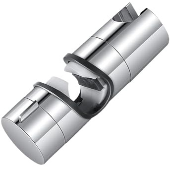 Duschbrause Halterung, 19-25 mm Duschkopfhalterung Verstellbar Brausehalter Duschkopfhalter Ersatz Universal Duschhalterung Ohne Bohren für Gleitstange drehbar Brausehalter Glänzend Chrom