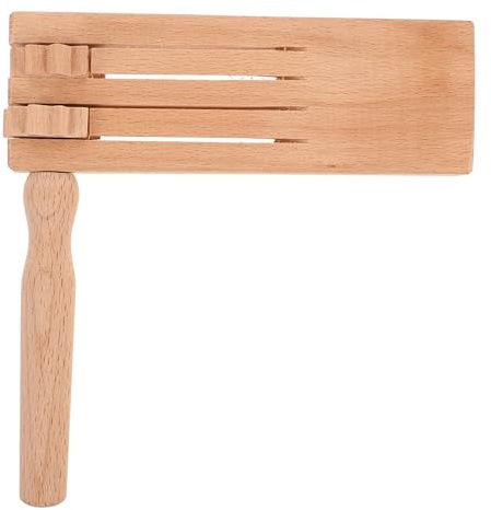 ORFOFE Holz Ratsche Drehspielzeug mit Einzigartigem Rasselklang Traditionelles Musikinstrument aus Naturholz Sicher für Lernspielzeug für Frühkindliche Musikalität und Rhythmusförderung