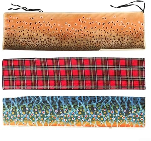 Custodia protettiva per canna da pesca a mosca di Maxcatch per 2 canne da 7 m a 4 sezioni, struttura in tessuto di cotone per una schermatura affidabile e una portabilità leggera (C)