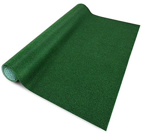 Evergreen - Prato Artificiale Comfort con Nodi; Standard, con Erba in Tessuto Non Tessuto; Altezza Complessiva ca. 5 mm, Peso 1.190 g/m², permeabile 30 Litri/min/m² (1,33 m x 1,5 m)