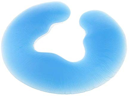 SGerste Cuscino in gel di silicone per viso, corpo, schiena, massaggi, letto, spa, bellezza, massaggio, blu, 27,5 x 25 cm